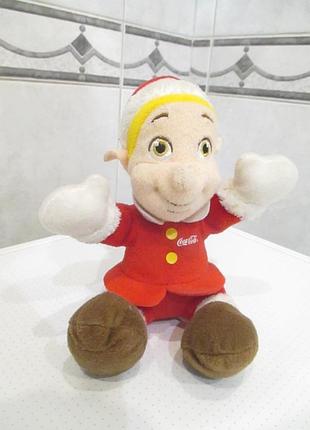 Мягкая игрушка эльф coca-cola