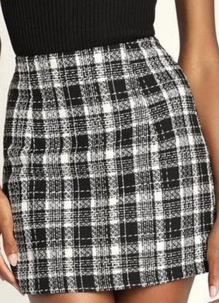 Спідниця в карту твідова