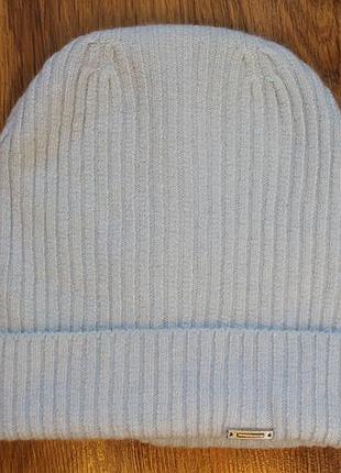 Женская шапка шерсть/андара/акрил beanie