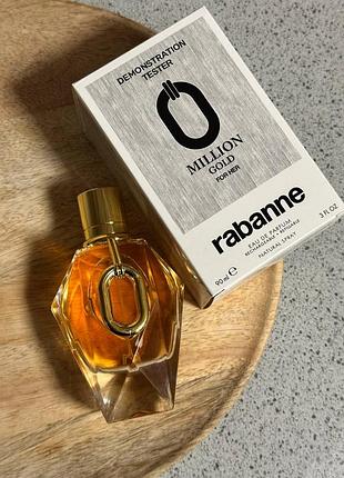 Женский тестер rabanne million gold for her 90ml милион голд