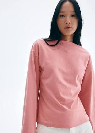 Бавовняний лонг блуза h&m