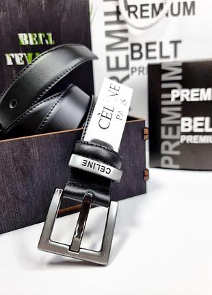 Ремень женский 3см китай черный серая кожа + коробка, женский пояс кожаный 3см в джинсы бронза пояс