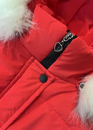 Тепла зимова подовжена куртка для дівчинки 10