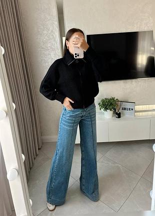 Базовая женская кофта оверсайз 2