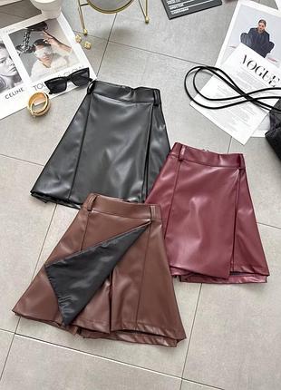 Шорти еко шкіра