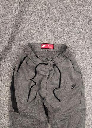 Чоловічі спортивні штани nike tech fleece сірі повсякденні спортивки оригінал