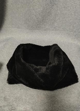 Primark снуд хутряний чорний жіночий шарі комір