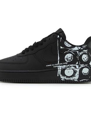 Nike air force 1 low х comme des garçons supreme black 3