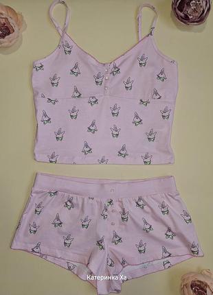 Пижама трикотажная с патриком m