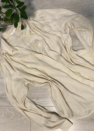 H&m унікальна блузка кольору айворі
