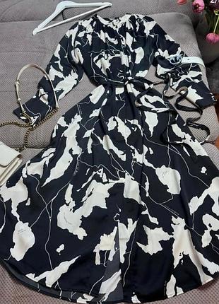 Платье атласное