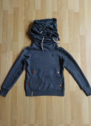 Трендовий жіночий худі з капюшоном хомутом naketano