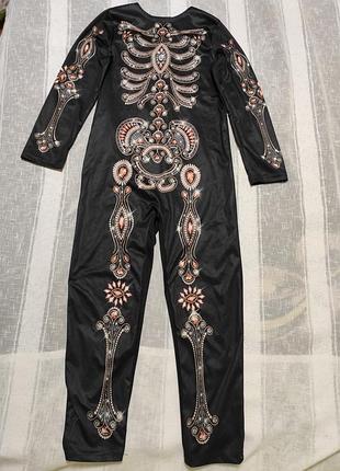 Карнавальный костюм скелет на 9-10роков tu