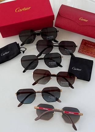 🕶 женские очки cartier p8202 (поляризация, uv400)