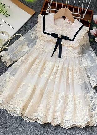 Платье кружевное для девочек