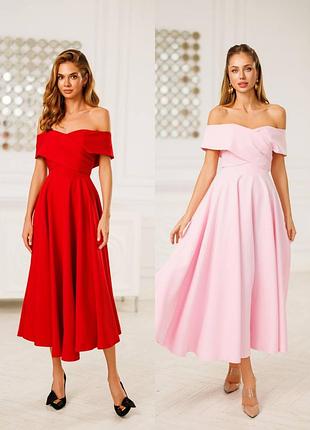 Праздничное платье длины миди