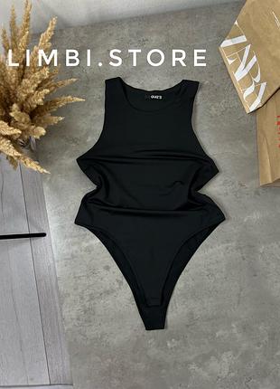🌷базове чорне боді масло з подвійною тканиною в грудях черное боди масло