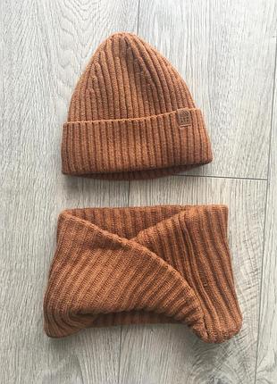 Зимний набор шапочка и хомут next 1,5-3 года