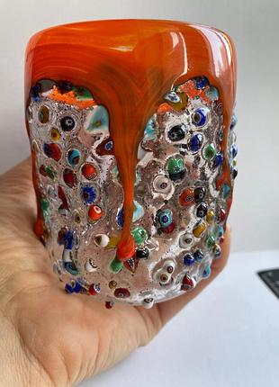 Стакан/фужер/бокал муранское стекло artistic murano glass/vetro artistico murano