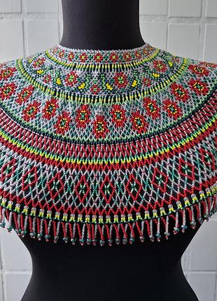 Крычаг из бисера большой – украинское украшение ручной работы