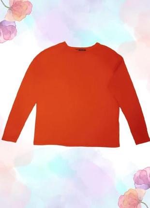 🔥 яскравий базовий лонгслів червоного кольору