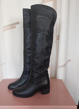 Сапоги женские зимние кожаные