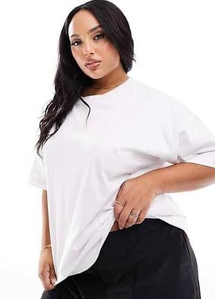 Базовая натуральная футболка унисекс батал