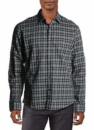 Michael kors чоловіча сорочка з довгим рукавом у клітинку