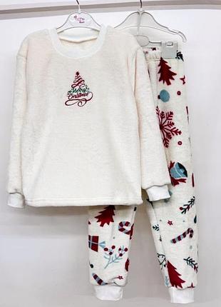Дитяча / підліткова  тепла піжама для дівчинки та хлопчика