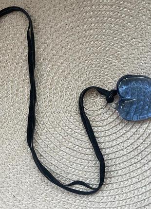 Скляне серце ручної роботи pylypenko handmade