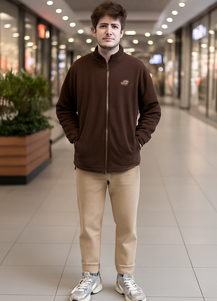 Теплая флисовая кофта толстовка на молнии флиска р.50-52