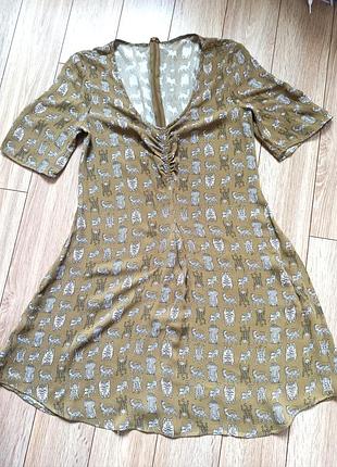 Сукня міні з віскози 6