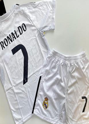 Детская подростковая футбольная форма ronaldo fc real madrid