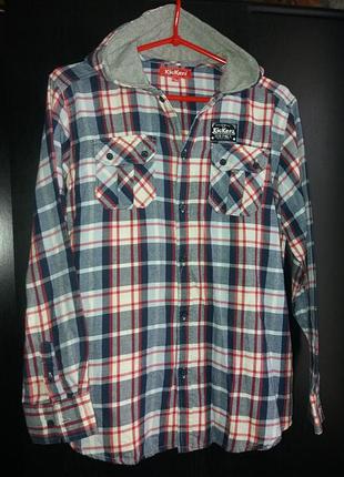 Сорочка тепла з капюшоном на хлопчика 12/13 років бренду kickers