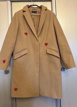 Демісезоне пальто з декором