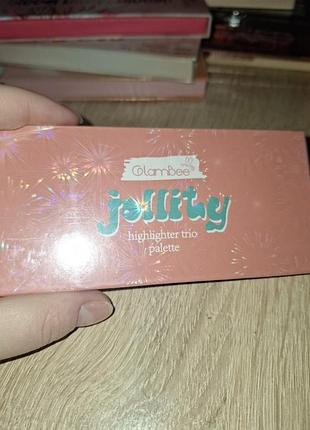 Glambee jollity highlighter trio palette