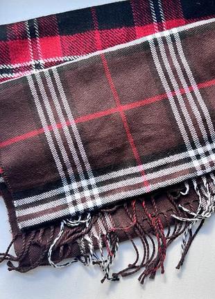 Шарф в клітинку теплий чоловічий новий