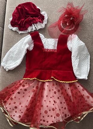 Новорічний костюм червоної шапочки