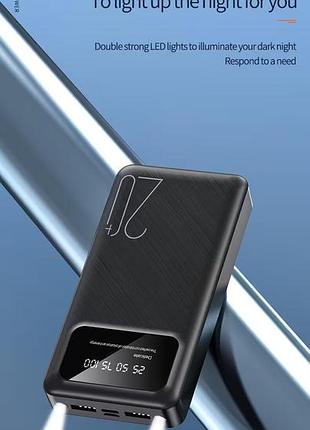 Повербанк hinne ym-560-black 20000mah с фонариком