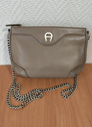 Etienne aigner кожаная винтажная сумка