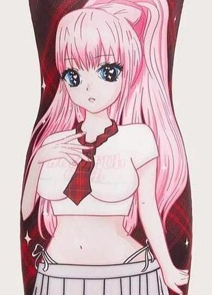 Shein. из англии. в наличии. платье бандо с принтом аниме.