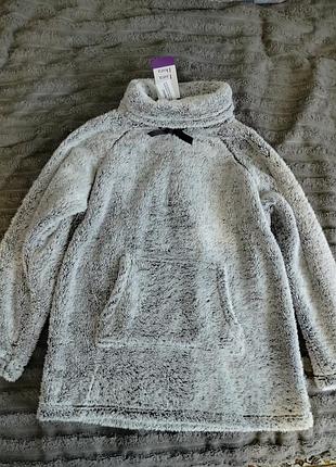 Кофта теплая реглан худи