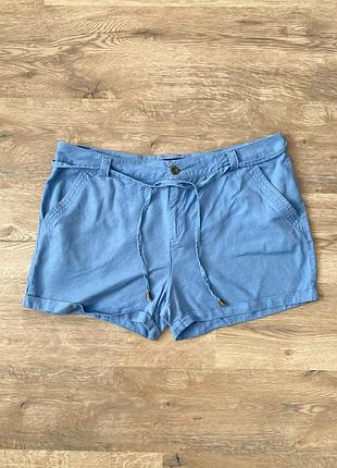 Блакитні шорти з льону та віскози atmosphere