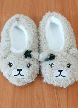 Теплые домашние женские тапочки