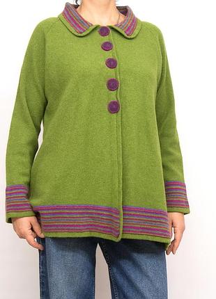 Кардиган шерстяной, жакет sophies wild woollens, шерсть.