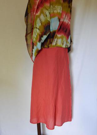 Яркая юбка на подкладке от per una *marks & spencer (размер 12)3 фото