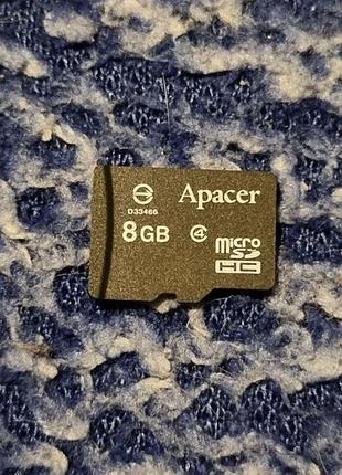 Картка пам'яті 8 Гб pacer 4.97/43.7 microsd microsdhc