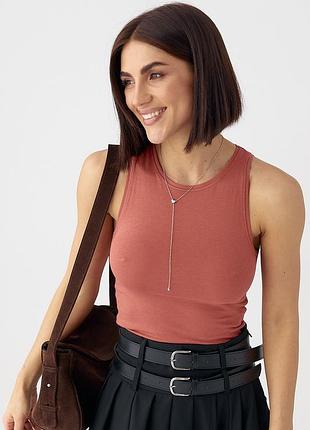 Базова майка приталеного крою мод 23772