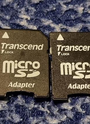 Адаптеры microsd -> sd transcend переходник