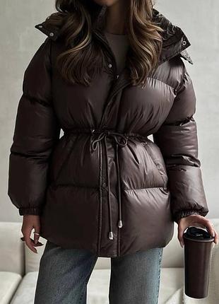 Куртка люкс качество до -30 мороз 🥶 биопух кулиска пуховик